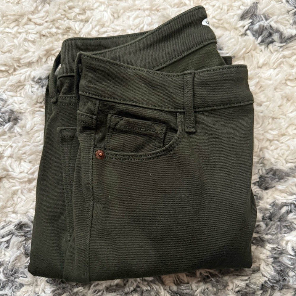 Old Navy Olive Green Super Skinny Rockstar Jeans - Picture 9 of 11
